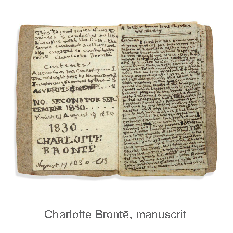 Traduction du manuscrit de Charlotte Brontë