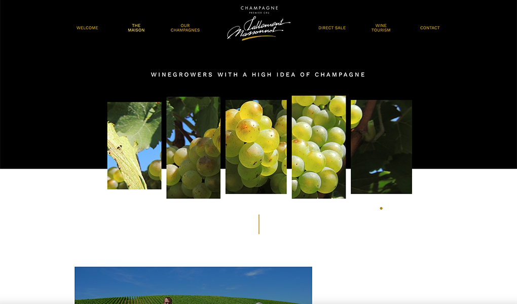 Champagne Lallement Massonnot website translation